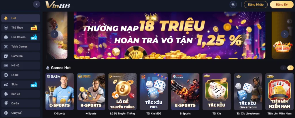 Vin88 - Điểm Đến Giải Trí Đỉnh Cao Với Tính Năng Đa Dạng 3 Vin88 là một trong những nhà cái hàng đầu cung cấp dịch vụ cá cược trực tuyến đa dạng